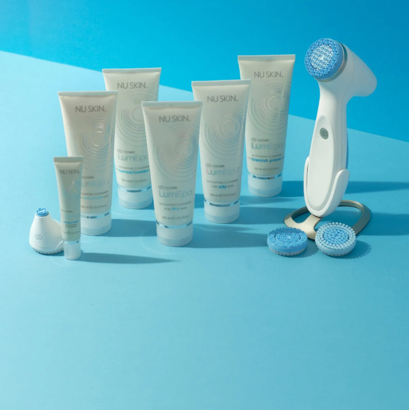 Nu Skin ageLOC LumiSpa iO Cleansing Kit Blau