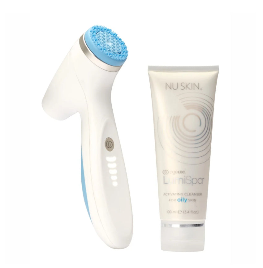 Nu Skin ageLOC LumiSpa iO Cleansing Kit Blau